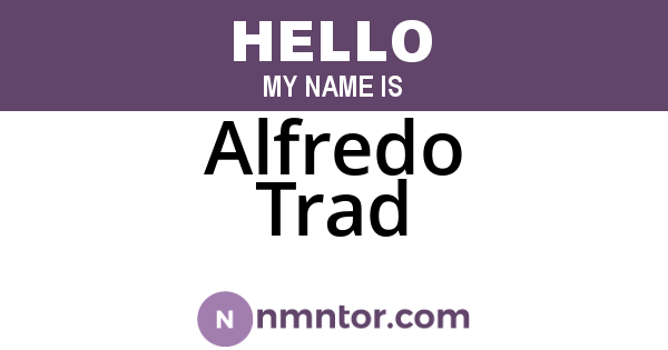 Alfredo Trad