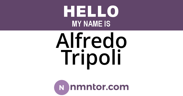 Alfredo Tripoli