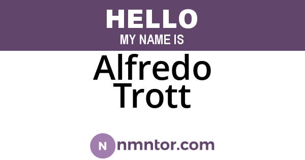 Alfredo Trott
