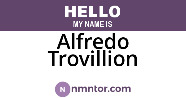 Alfredo Trovillion
