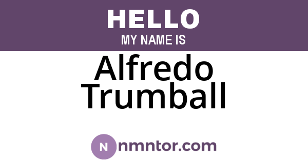 Alfredo Trumball