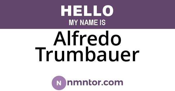 Alfredo Trumbauer
