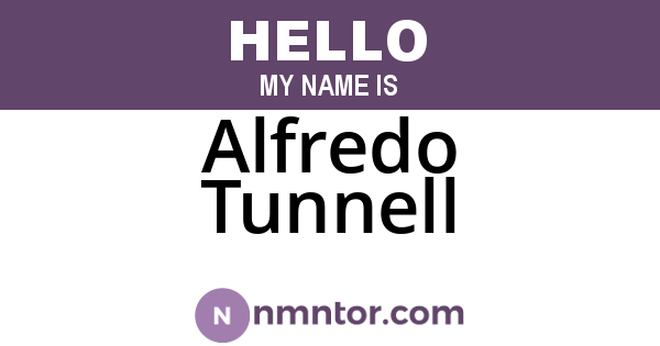 Alfredo Tunnell