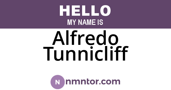 Alfredo Tunnicliff