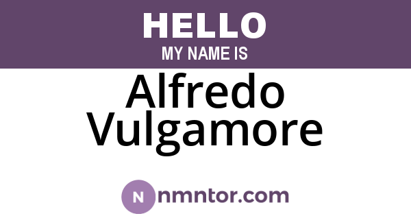 Alfredo Vulgamore