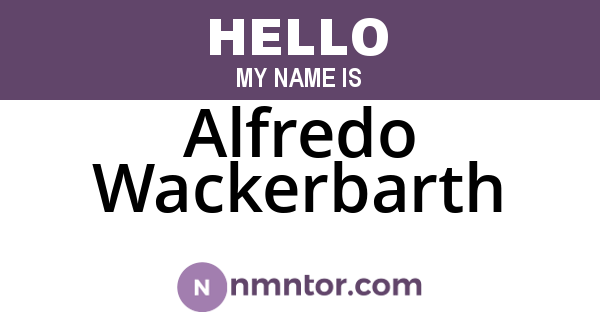 Alfredo Wackerbarth