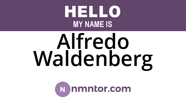 Alfredo Waldenberg