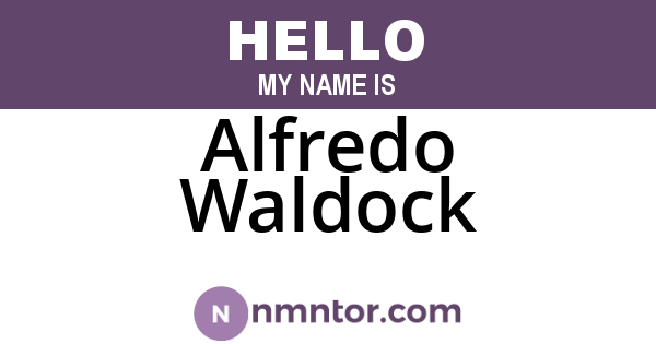 Alfredo Waldock