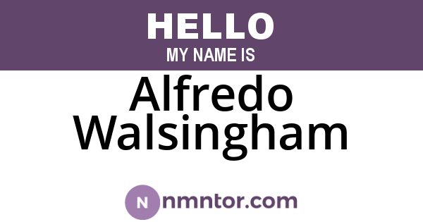 Alfredo Walsingham