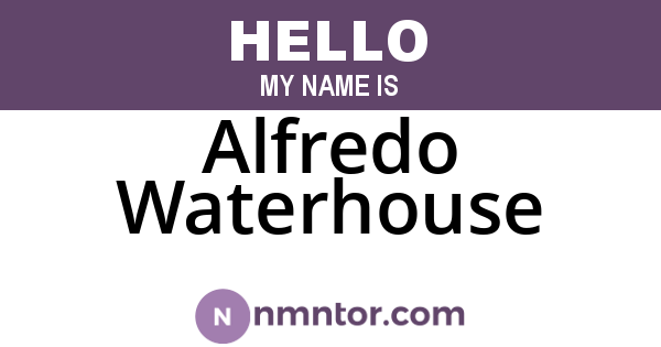 Alfredo Waterhouse