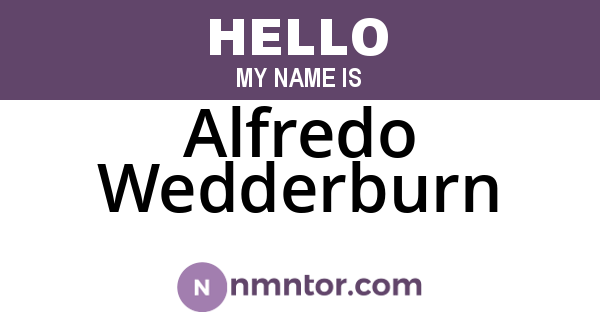 Alfredo Wedderburn