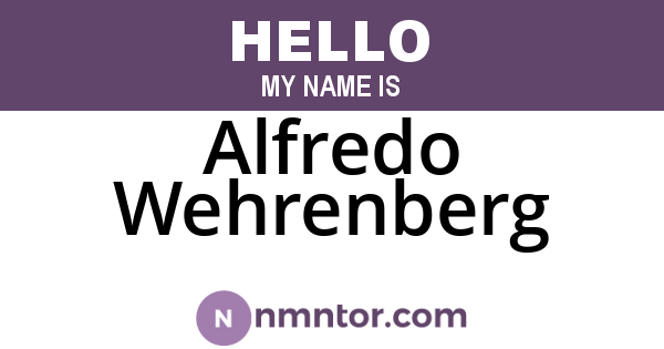 Alfredo Wehrenberg
