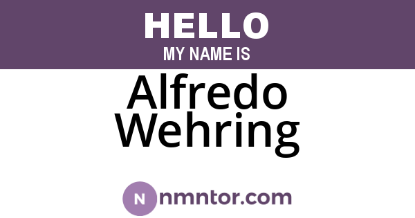 Alfredo Wehring