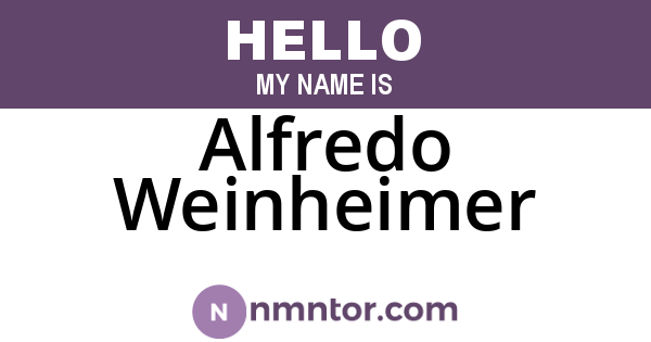 Alfredo Weinheimer
