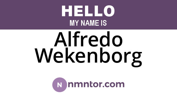 Alfredo Wekenborg