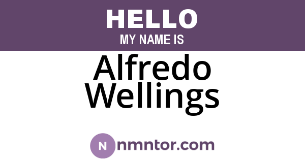 Alfredo Wellings