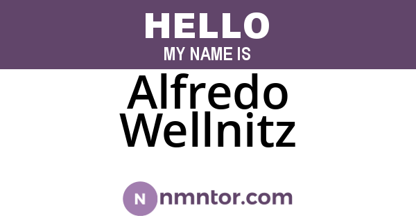 Alfredo Wellnitz
