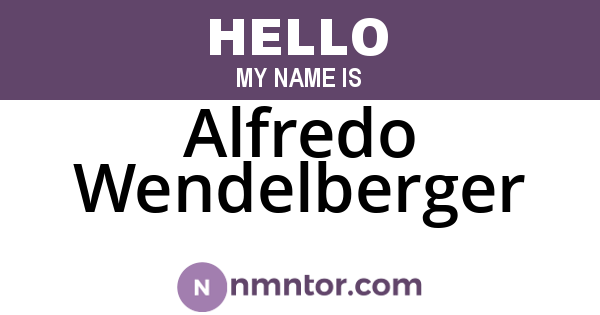 Alfredo Wendelberger