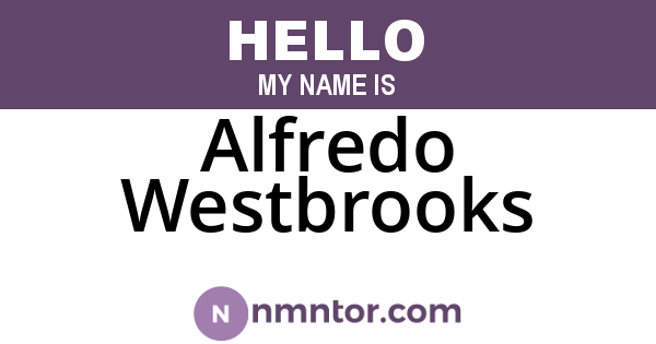 Alfredo Westbrooks