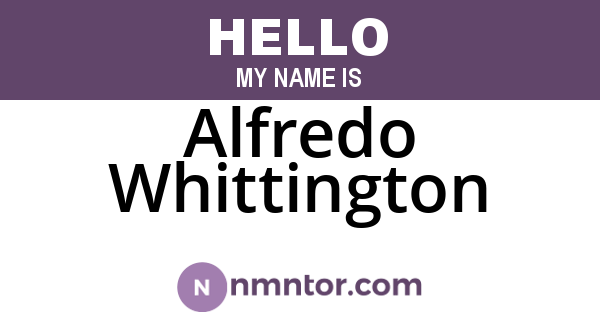Alfredo Whittington