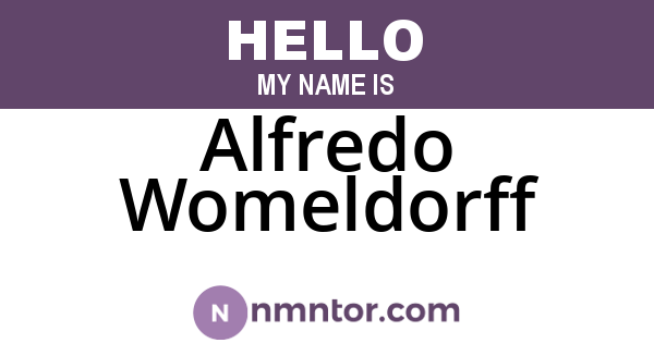 Alfredo Womeldorff