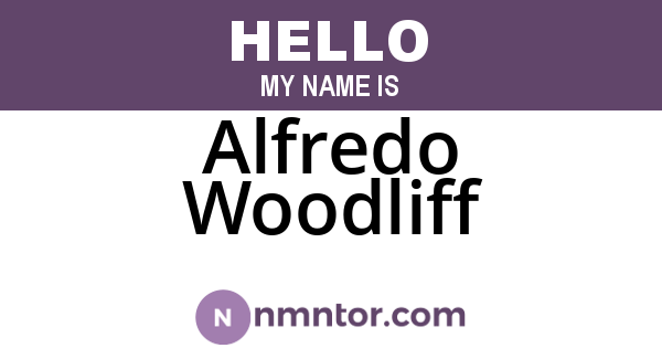 Alfredo Woodliff