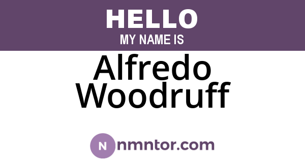 Alfredo Woodruff