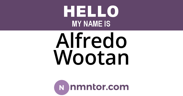 Alfredo Wootan