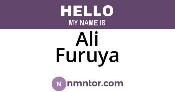 Ali Furuya