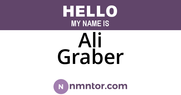 Ali Graber
