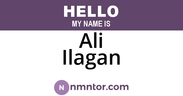 Ali Ilagan