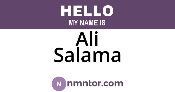 Ali Salama