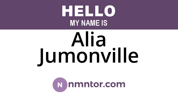 Alia Jumonville