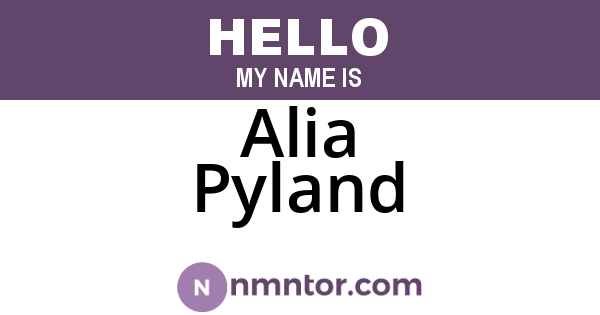 Alia Pyland