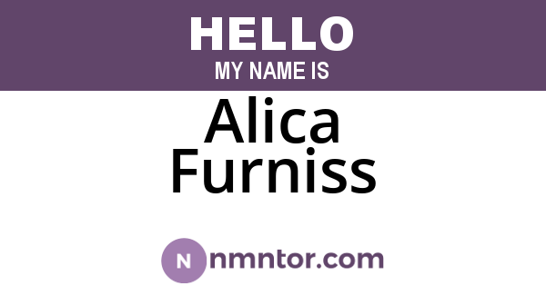 Alica Furniss