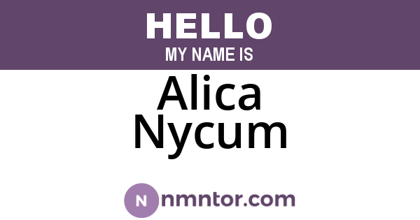 Alica Nycum