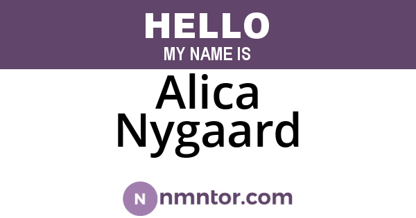 Alica Nygaard