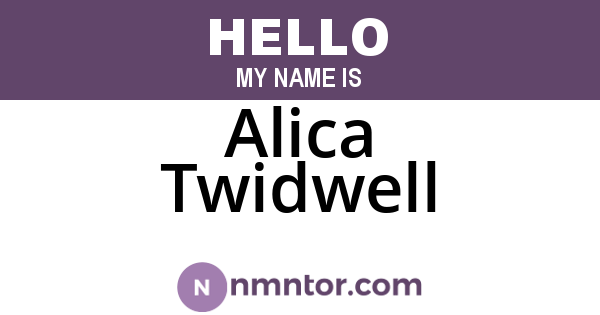 Alica Twidwell
