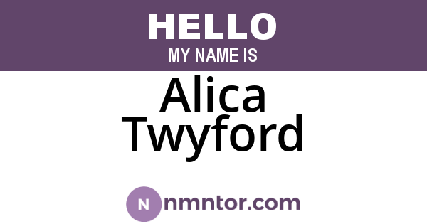 Alica Twyford