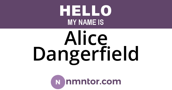 Alice Dangerfield