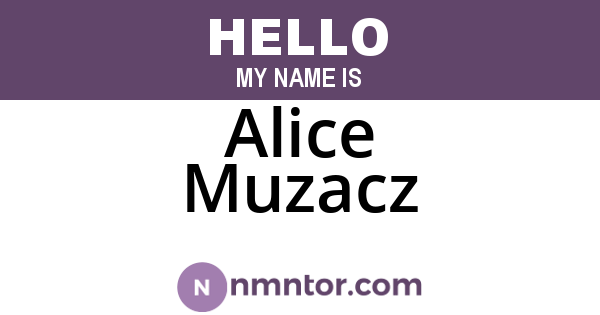Alice Muzacz