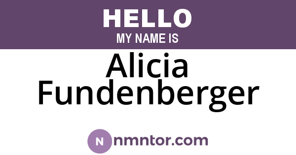 Alicia Fundenberger
