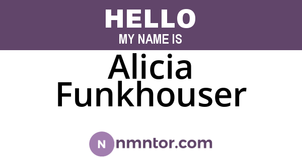 Alicia Funkhouser