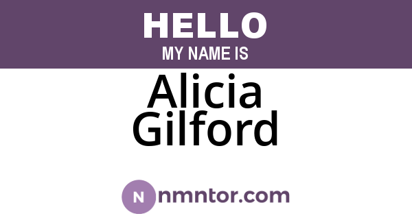 Alicia Gilford