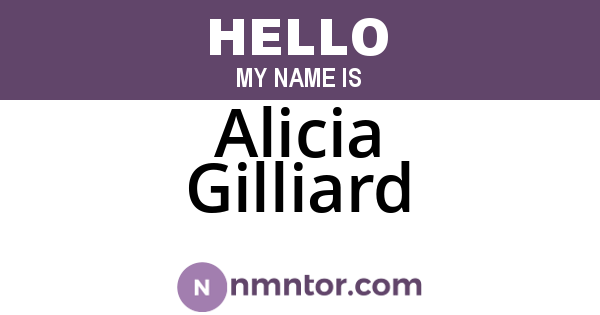 Alicia Gilliard