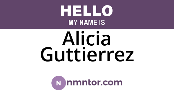 Alicia Guttierrez