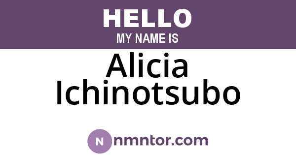 Alicia Ichinotsubo