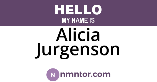 Alicia Jurgenson