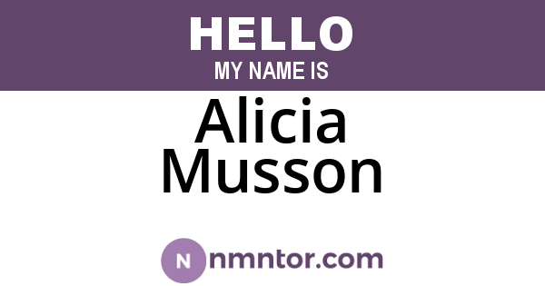 Alicia Musson