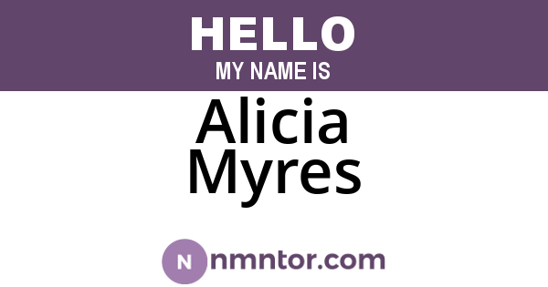 Alicia Myres